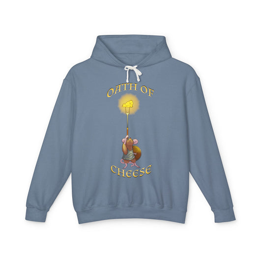 "Oath of Cheese" Lightweight Hooded Sweatshirt