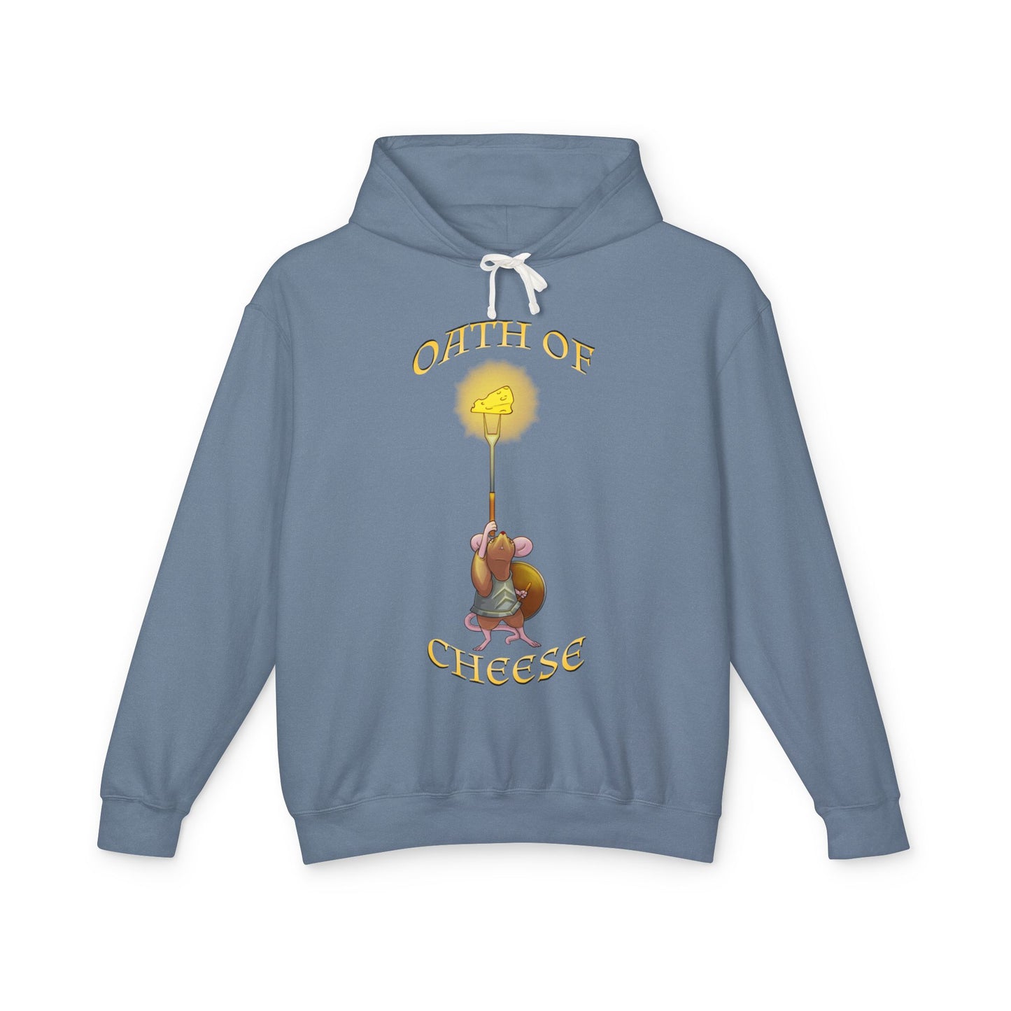 "Oath of Cheese" Lightweight Hooded Sweatshirt