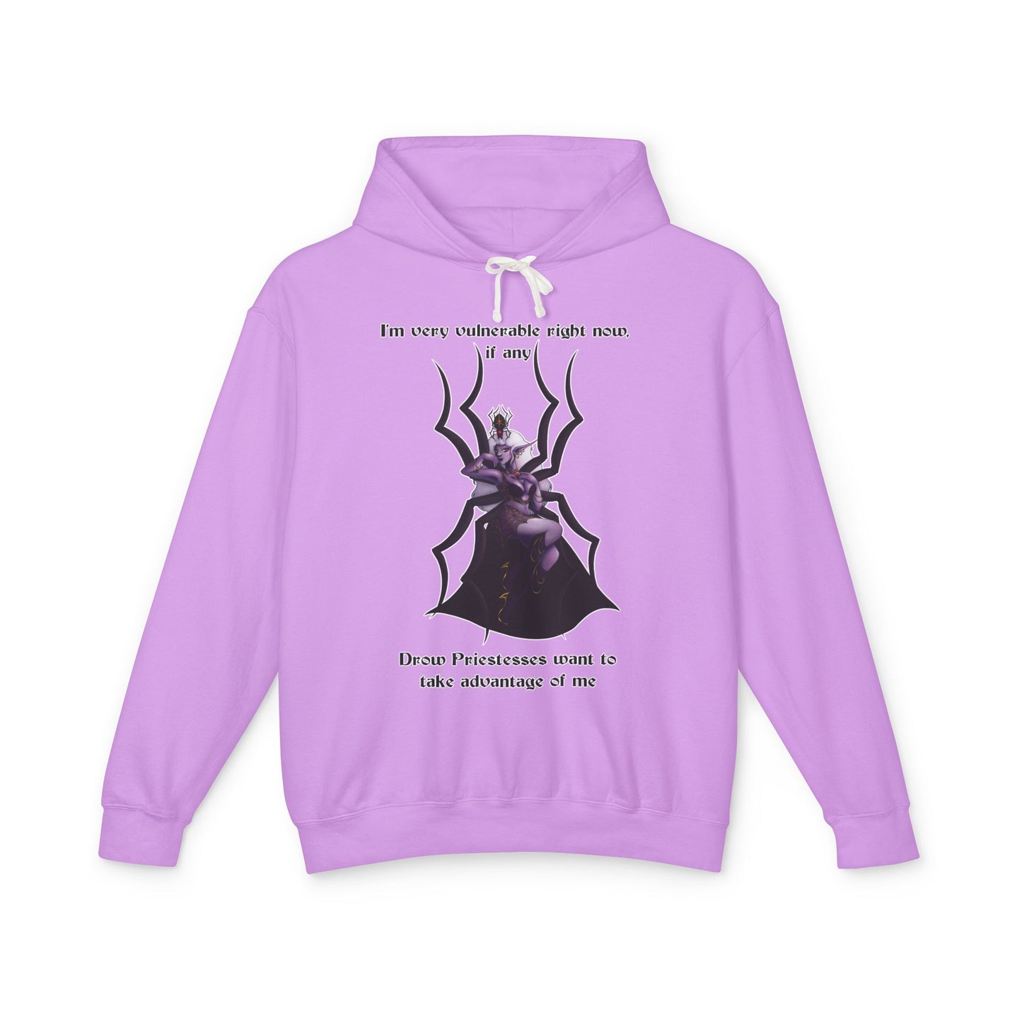 "Very Vulnerable Right Now" Unisex Lightweight Hooded Sweatshirt
