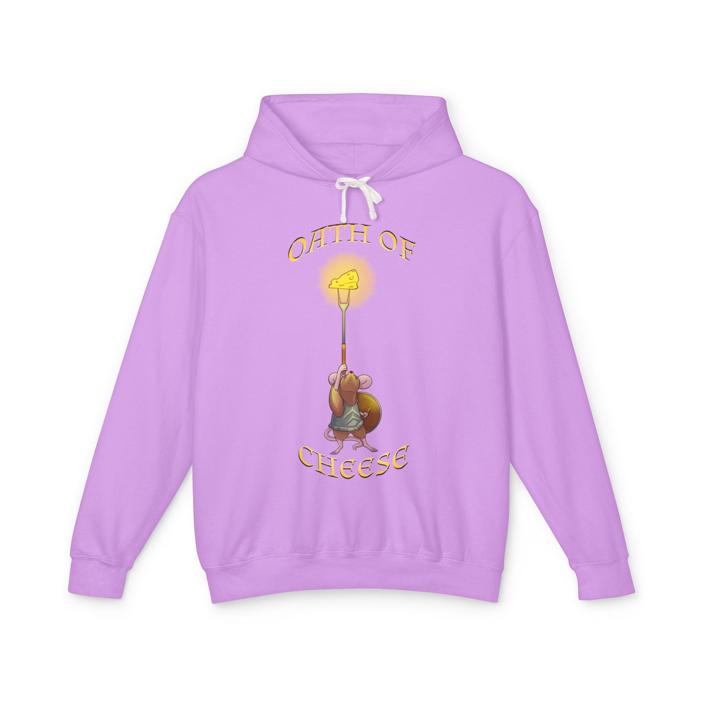 "Oath of Cheese" Lightweight Hooded Sweatshirt