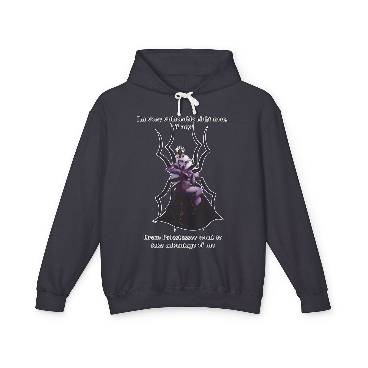 "Very Vulnerable Right Now" Unisex Lightweight Hooded Sweatshirt