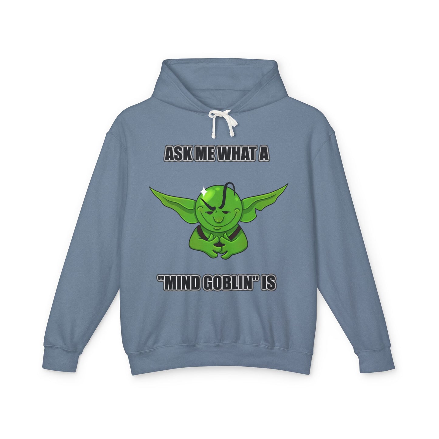 "Mind Goblin" Unisex Lightweight Hooded Sweatshirt